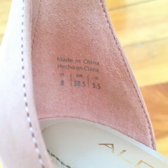 Aldo Light Pink Leather Stiletto High Heel Sandals - Picture 5 of 5